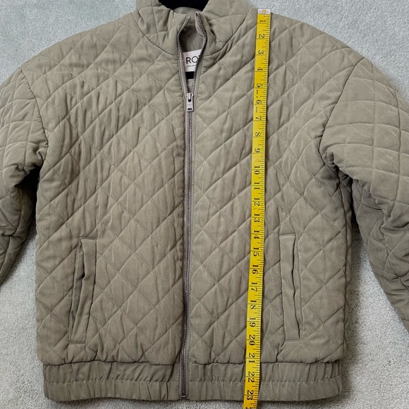 ROXY Women's PATH TO PARADISE Quilted‎ Zip Jacket - Deep Lichen Green Sz S/P - Picture 15 of 15